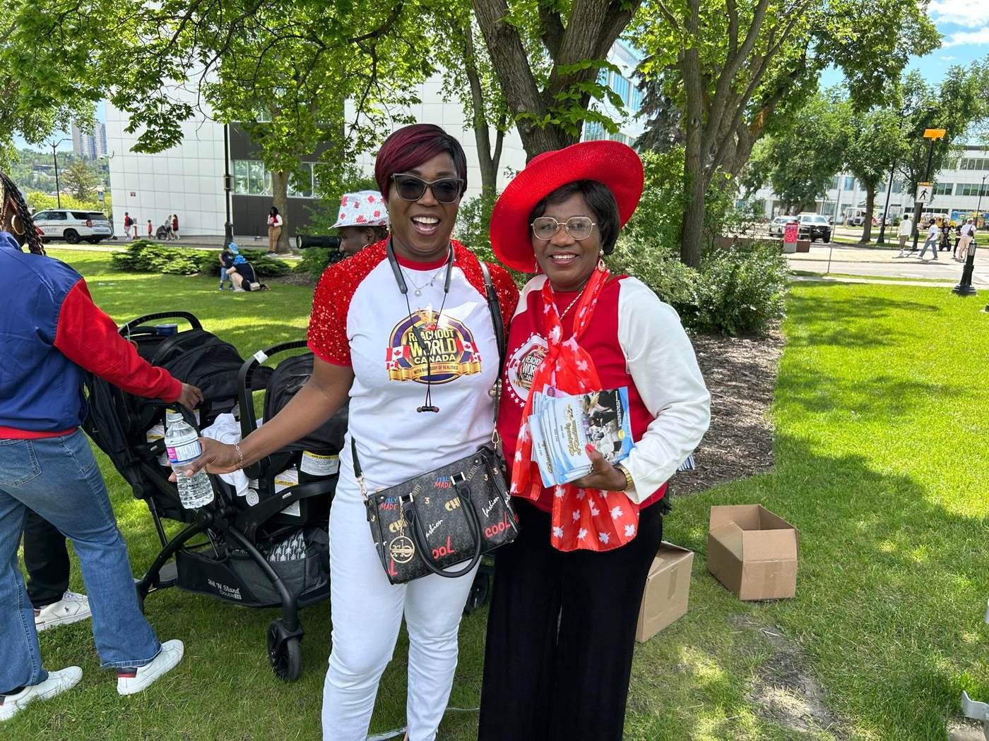 Two ladies at community outreach